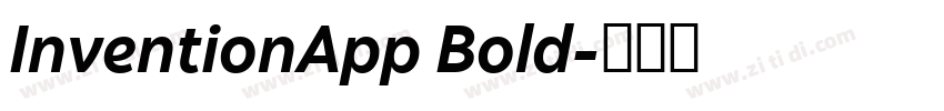 InventionApp Bold字体转换